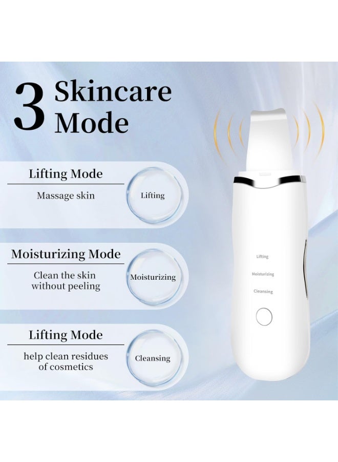 Ultrasonic Skin Scrubber Blackhead Remover – Facial Spatula Tool with Multiple Modes for Deep Cleansing and Daily Skincare - Image 2